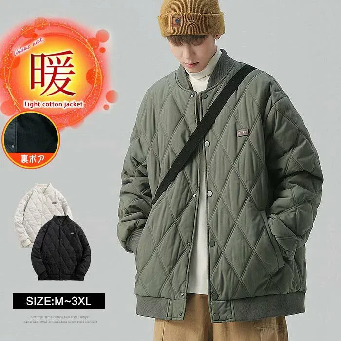 新作 冬服 ゆったり アウター 暖かい 防風 防寒 厚手 通学 通勤 大人 カジュアル 大きいサイズ ジャンパー 中綿ジャケットブルゾ