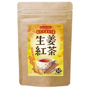 軽食品 ティーバッグタイプのしょうが紅茶。