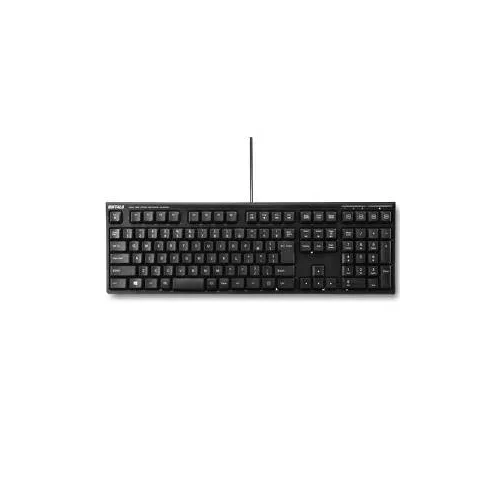 BUFFALO バッファロー USB接続 有線ディープストロークパンタグラフキーボード ブラック BSKBU510BK バッファロー BSKBU510BK USB接続 有線ディープストロークパンタグラフキーボード ブラック 「深い」「ブレな …