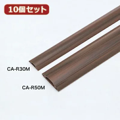 Popular Stylish Gift Event Year-end Party Standard Christmas Present Souvenir Year-end New Year Set of 10 Sanwa Supply Cable Cover (Wood Grain) CA-R30MX10