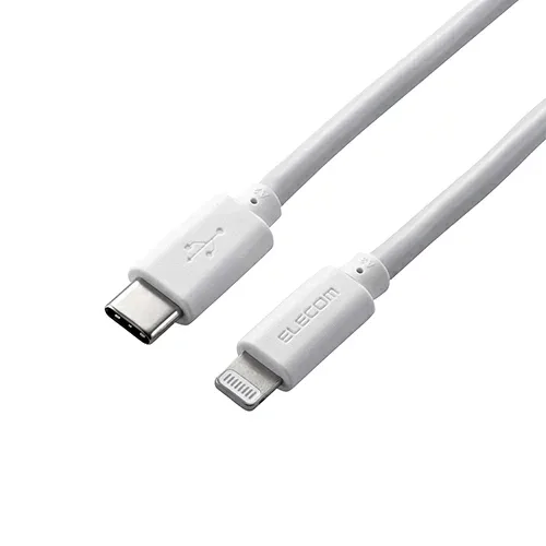 人気 おしゃれ 贈答 イベント 忘年会 定番 クリスマス プレゼント 土産 年末 正月 エレコム USB C-Lightningケーブル やわらか 2.0m ホワイト MPA-CLY20WH | PC スマホ 機器 関連:アダプタ 延長 ケーブル タイプ 充電 メモリー usbメモリ ハブ コンセント 変換