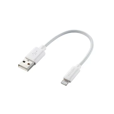 2025年 12月 クリスマス スマホ pc 情報 周辺 機器 パーツ ケース スタンド アクセサリー 部品 マウス パット WEB デジタル関連 | 5個セット エレコム Lightningケーブル スタンダード 0.1m ホワイト MPA-UAL01WHX5