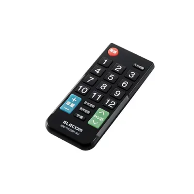 2025年 12月 クリスマス スマホ pc 情報 周辺 機器 パーツ ケース スタンド アクセサリー 部品 マウス パット WEB デジタル関連 | エレコム かんたんTVリモコン 12メーカー対応 Sサイズ ブラック ERC-TV01SBK-MU