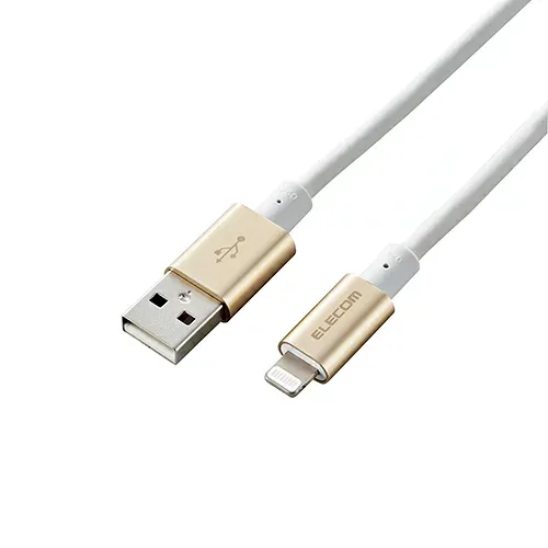2025 12月 クリスマス スマホ pc LAN ルーター パソコン スマートフォン スマホ OA機器 デジタル 情報 周辺 機器 パーツ デジタル関連 | エレコム Lightningケーブル 準高耐久 アルミコネクタ 2.0m ゴールド MPA-UALPS20GD