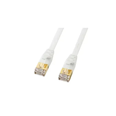 2025 12月 クリスマス スマホ pc スタンド アクセサリー 部品 マウス パット WEB LAN ルーター パソコン スマートフォン スマホ デジタル関連 | サンワサプライ CAT7ウルトラフラットLANケーブル 3m、ホワイト KB-FLU7-03W