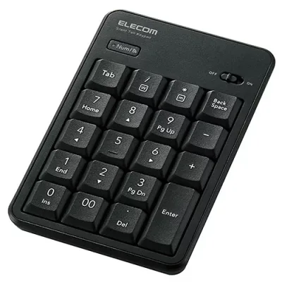 2025 12月 クリスマス スマホ pc スタンド アクセサリー 部品 マウス パット WEB LAN ルーター パソコン スマートフォン スマホ デジタル関連 | エレコム Bluetooth静音テンキーパッド TK-TBM023SKBK