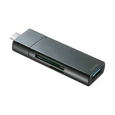 2025年 クリスマス スマホ pc パット WEB LAN ルーター パソコン スマートフォン スマホ OA機器 デジタル 情報 周辺 デジタル関連 | 5個セット サンワサプライ Type-Cコンパクトカードリーダー USB 1ポート付き ADR-3TCMS7BKNX5