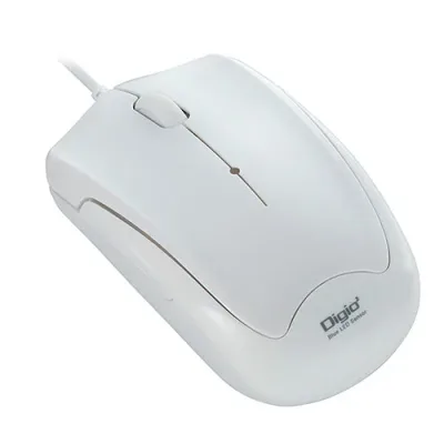 2025年 クリスマス スマホ pc パット WEB LAN ルーター パソコン スマートフォン スマホ OA機器 デジタル 情報 周辺 デジタル関連 | Digio デジオ 左右 ホイールボタンを静音化 有線静音3ボタンBlueLEDマウス ホワイト MUS-UKT124W