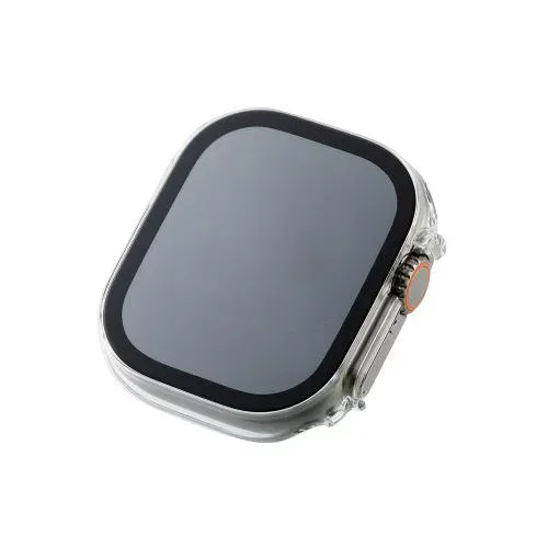 2025 クリスマス スマホ pc 機器 パーツ ケース スタンド アクセサリー 部品 マウス パット WEB LAN ルーター デジタル関連 | エレコム Apple Watch 49mm用フルカバーケース プレミアムゴリラガラス 高透明 AW-22CFCGOCR