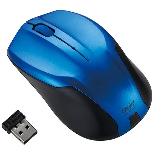 2025 クリスマス スマホ pc 機器 パーツ ケース スタンド アクセサリー 部品 マウス パット WEB LAN ルーター デジタル関連 | Digio デジオ 左右 ホイールボタンに静音機能 無線静音3ボタンBlueLEDマウス ブルー MUS-RKT125BL