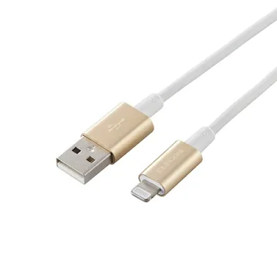 クリスマス スマホ pc パソコン パーツ 部品 LAN スタンド 情報 マウス スマートフォン OA機器 周辺 スマホ デジタル関連 | エレコム Lightningケーブル 準高耐久 アルミコネクタ 1.0m ゴールド MPA-UALPS10GD