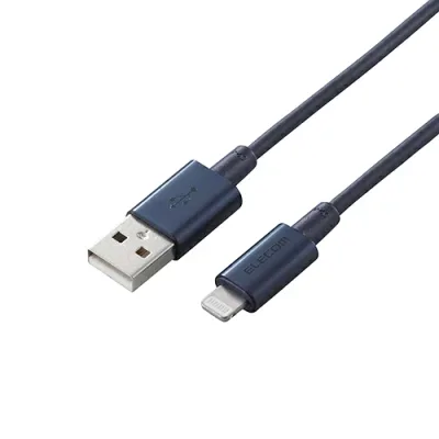 クリスマス スマホ pc パソコン パーツ 部品 LAN スタンド 情報 マウス スマートフォン OA機器 周辺 スマホ デジタル関連 | エレコム Lightningケーブル 準高耐久 アルミコネクタ 1.0m ブルー MPA-UALPS10BU