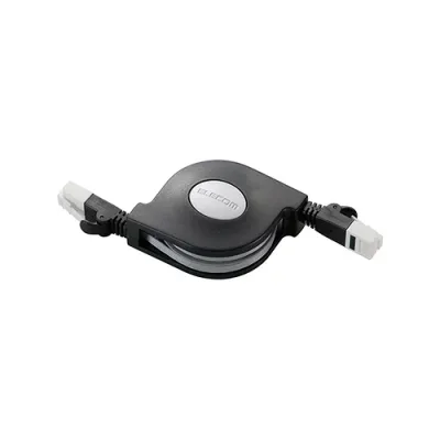 2025年 12月 クリスマス スマホ pc 部品 マウス パット WEB LAN ルーター パソコン スマートフォン スマホ OA機器 デジタル デジタル関連 | 5個セット エレコム LANケーブル CAT6 爪折れ防止 巻取 2.5m ブラック LD-MCTGT BK2X5