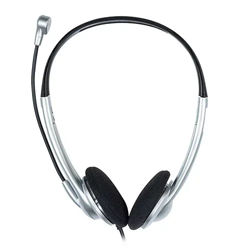ナカバヤシ 4極ヘッドセット シルバー MHM-STB28SL | ヘッドセット イヤホン ヘッドホン 関連単語 ワイヤレス アイディア 無線 骨伝導 スマホ スマートフォン iPhone アイフォン タブレッド pc パソコン アダプター マイク 軽量 かっこいい 可愛い 便利 カバー