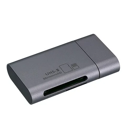 ナカバヤシ UHS-II対応 Type-C カードリーダー・ライター グレー CRW-C3SD91GY PC パソコン スマホ タブレット | 関連単語 iPhone パーツ iPad 周辺機器 メモリ Android ドライブ USB ストレージ フラッシュメモリー コンパクト モニター アーム 液晶 保護 マウス