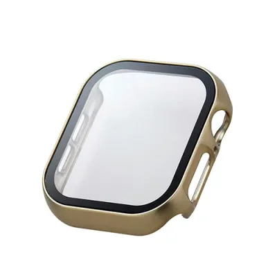 エレコム フルカバーケース Apple Watch Series 10 (42mm) プレミアムガラス 高透明 メタリックゴールド AW-24BFCGPGD PC パソコン スマホ タブレット | 関連単語 iPhone パーツ iPad 周辺機器 メモリ Android ドライブ USB ストレージ フラッシュメモリー