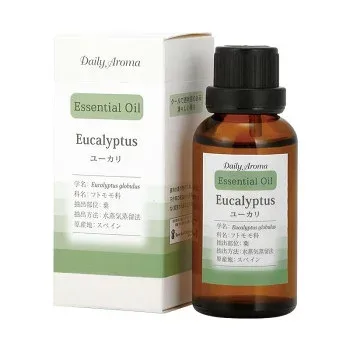 デイリーアロマジャパン エッセンシャルオイル ユーカリ 30ml 33653 人気 おすすめ 健康 美容 介護 | 関連単語 スリッパ パジャマ 長寿 運動 コスメ クリーム ハブラシ 子供 大人 靴下 足 疲れ インソール 杖 補助器具 歩行 化粧水 コスメ 下地 化粧品