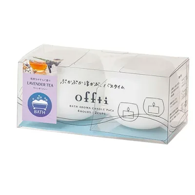 ペガサスキャンドル offti オフティ バスアロマキャンドル プカ ラベンダーティー お風呂に浮かべてリラックス offti-6665701