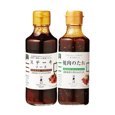 三國 監修 ステーキソース&焼肉のたれセット 【三國監修ステーキソース200ml・三國監修焼肉のたれ 行者にんにく入り193ml】 FUJI-250255578