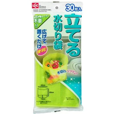 人気 おすすめ 定番 冬 新生活 ギフト 寒さ 対策 プレゼント 【5セット】 レック 立てる水切り袋30枚入 K00020X5 | 掃除 ホコリ 消臭 除菌 抗菌 洗剤 洗濯 レック クリーナー ふきん クリーニング 関連単語 掃除機 モップ ほこり 激落ち スプレー 消臭剤