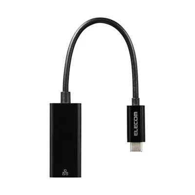 Recommended Cold Protection Present Popular Gift Winter Gift Standard Souvenir Graduation Admission Moving ELECOM 1Gbps USB Type-C Wired LAN Adapter Black EDC-GUC3V3-B