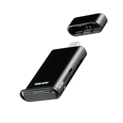Recommended Cold Protection Present Popular Gift Winter Gift Standard Souvenir Graduation Admission Moving Sanwa Supply UHS-II Compatible USB Type-C Card Reader Black ADR-5TCMSD2BK PC Computer Smartphone Tablet | Related Words Card Cooler CPU Hub Keyboard Numeric Keypad