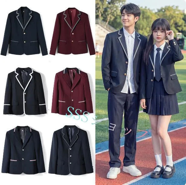 jk 制服スクールブレザー 制服 ブレザー 高校生 男子 女子用ジャケット スクールブレザー メンズ 制服 学生服 ブレザートップス 男子 女子ブレザー制服ジャケット スクールウエアコスプレ衣装コスチューム 高校生 学生服 学生制高校の通学・卒業式・入学式