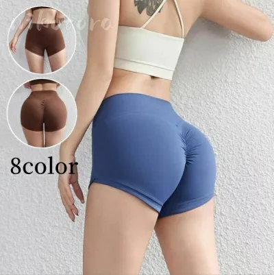 Three-quarter length yoga pants, shorts, women's, stretch, fitness leggings, high waist, yoga wear, 8 colors, training pants, fitness pants, sportswear, exercise, running, walking, gym, Pilates, hot yoga, beautiful legs, spats, tight, elastic, sweat-absorbing, quick-drying