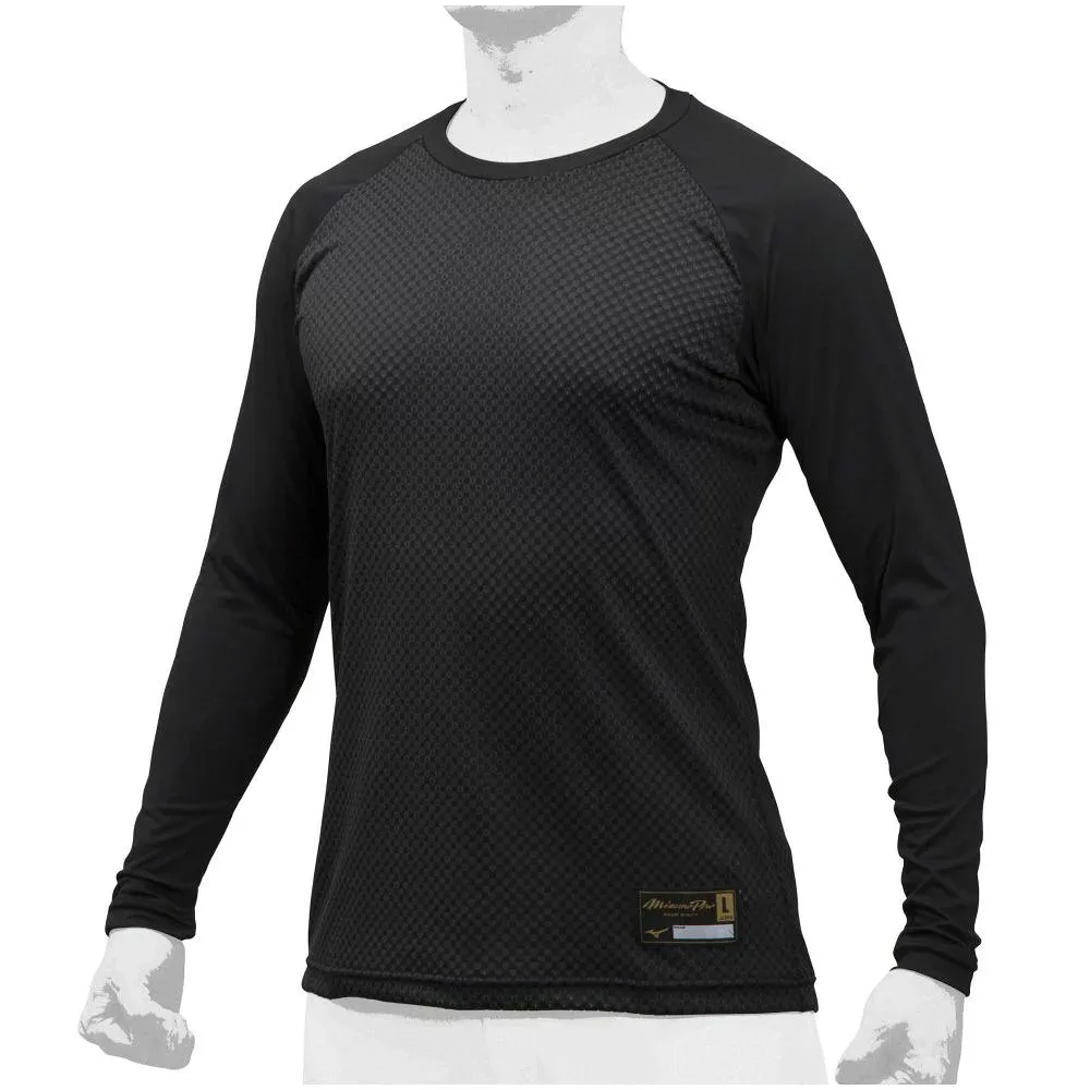 ミズノ (MIZUNO) KUGEKIローネックナガソデMP 野球 長袖アンダーシャツ ブラック 12JA9P0109
