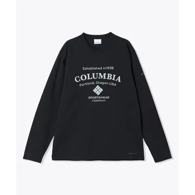 コロンビア (Columbia) ライトキャニオングラフィックロングスリーブクルー トレッキング アウトドア 長袖Tシャツ メンズ Black PG2034-010