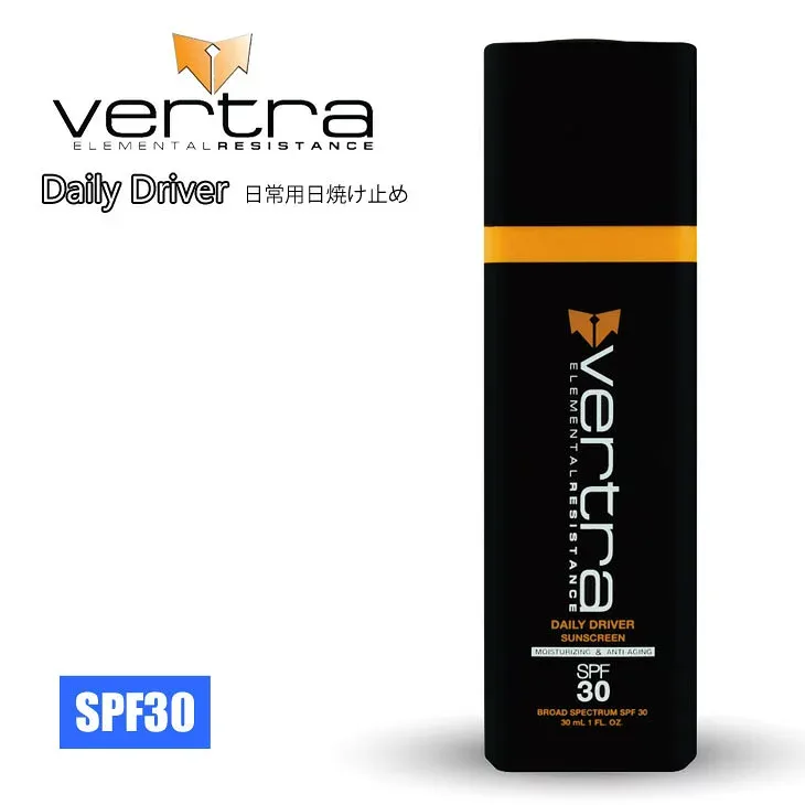 【10/18先着最大5,000円OFFクーポン】Vertra バートラ 日焼け止め 日焼止め クリーム デイリードライバー SPF30 日常用 保湿効果 UVプロテクト 顔用 からだ用 サンケア Daily Driver 日本正規品