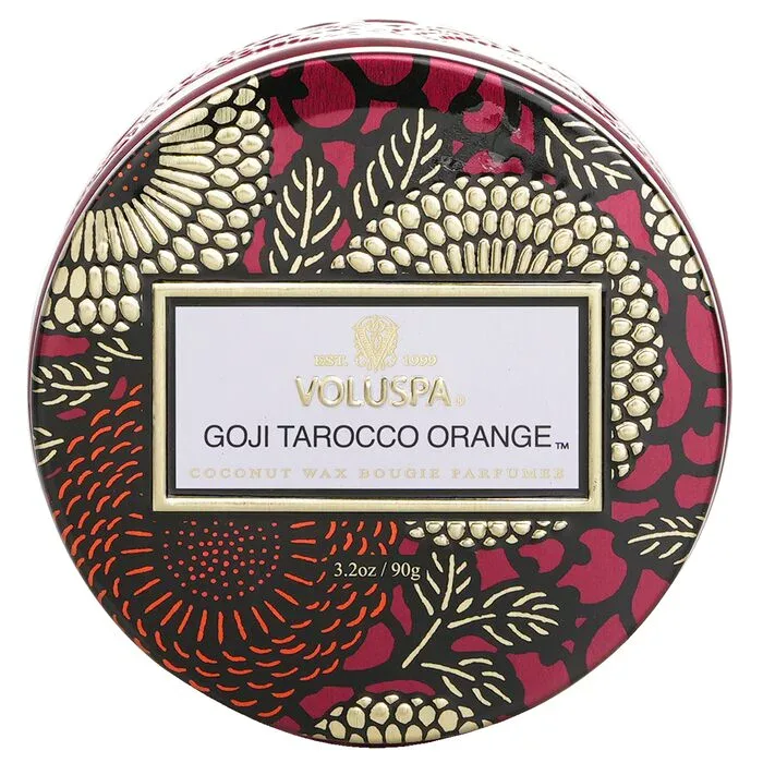 ボルスパ Voluspa 小さな瓶入りキャンドル - ゴジベリーとタロッコオレンジ 90g/3.2oz【海外通販】