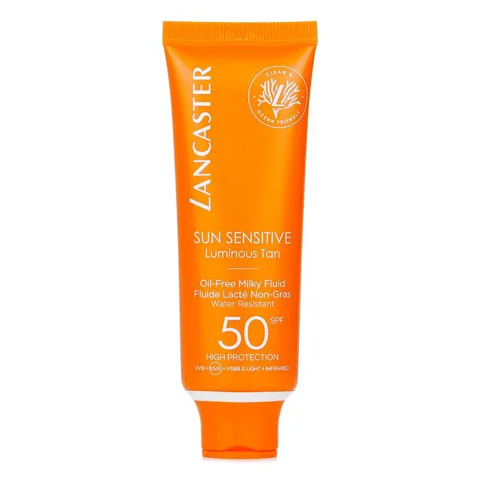 ランカスター Lancaster サン センシティブ ルミナス タン - オイルフリー ミルキー フルイド SPF50 50ml/1.6oz【海外通販】