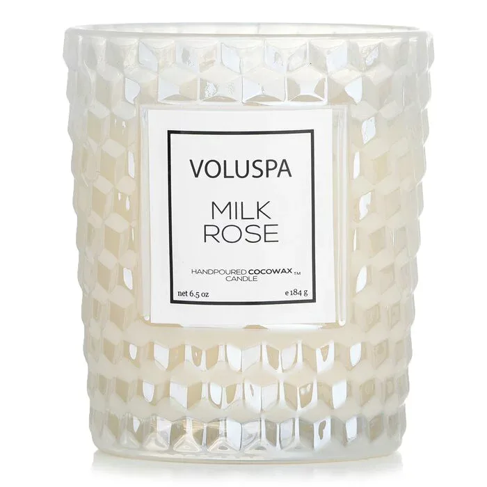ボルスパ Voluspa クラシック キャンドル - ミルク ローズ 184g/6.5oz【海外通販】