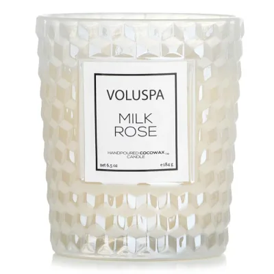 ボルスパ Voluspa クラシック キャンドル - ミルク ローズ 184g/6.5oz【海外通販】