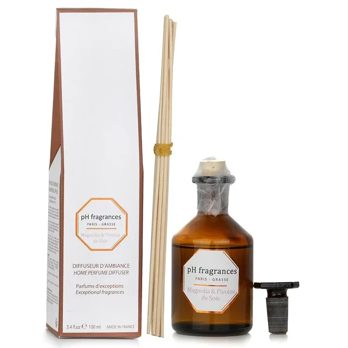 ピーエイチ フラグランス pH fragrances ホーム パフューム ディフューザー - マグノリアとシルクの牡丹 100ml/3.4oz【海外通販】