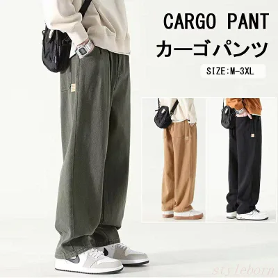 Men's Cargo Pants, Loose Pants, Relaxed Pants, Men's Large Size American Pants, New Wear-resistant, Work Wear, Stylish, Mountain Climbing, Fishing, Outdoors