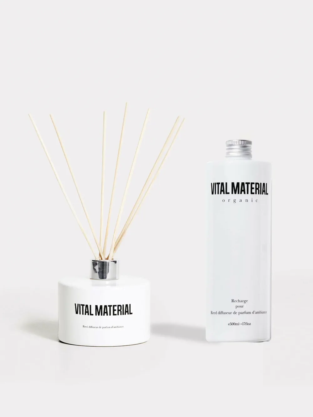 VITAL MATERIAL リードディフューザー + リフィル セット アールグレイ&グリーン ヴァイタル マテリアル インテリア・生活雑貨 ディフューザー・お香・アロマオイル・キャンドル グリーン【送料無料】