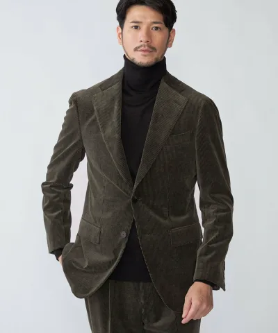 【SALE/30%OFF】SHIPS MEN SHIPS: LUXURY DRAGO コーデュロイ スーツ シップス スーツ・フォーマル セットアップスーツ グリーン【送料無料】