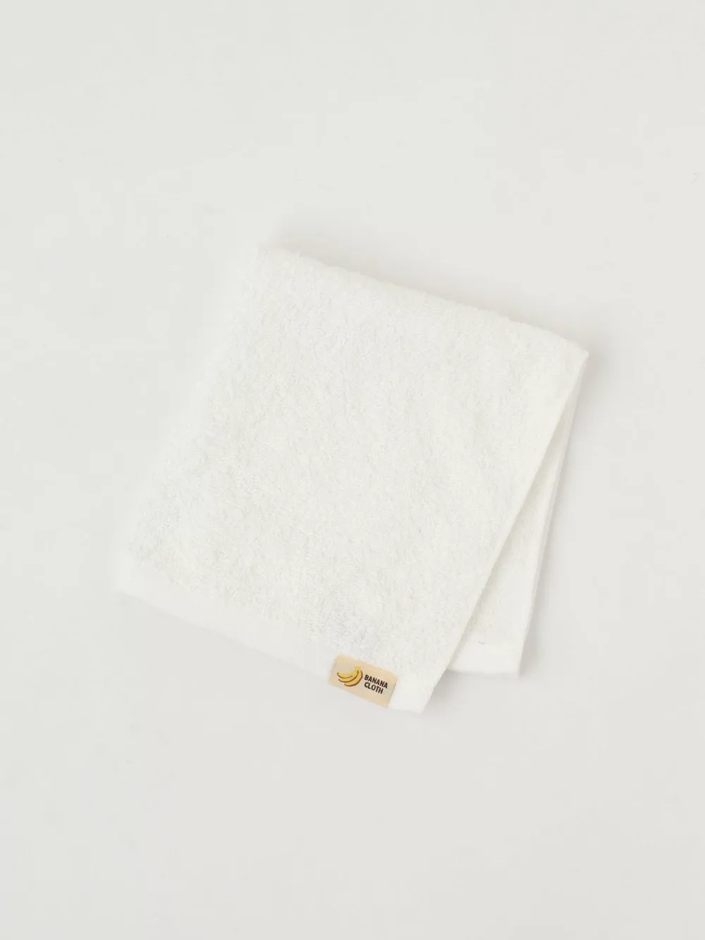 LaunchPark BANANA CLOTH ハンドタオル ローンチパーク ファッション雑貨 ハンカチ・ハンドタオル ホワイト