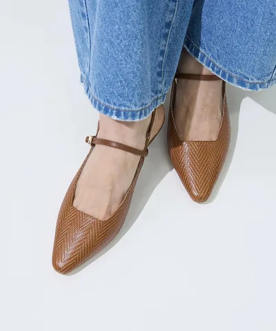 【SALE/20%OFF】Au BANNISTER スリングバックパンプス オゥ・バニスター シューズ・靴 パンプス ホワイト ブラック ブラウン【送料無料】