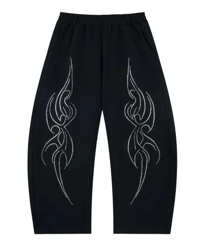 JOINT WORKS SUPPLIER / サプライヤー Tribal Curve Sweat Pants ジョイントワークス パンツ ジャージ・スウェットパンツ ピンク ブラック【送料無料】