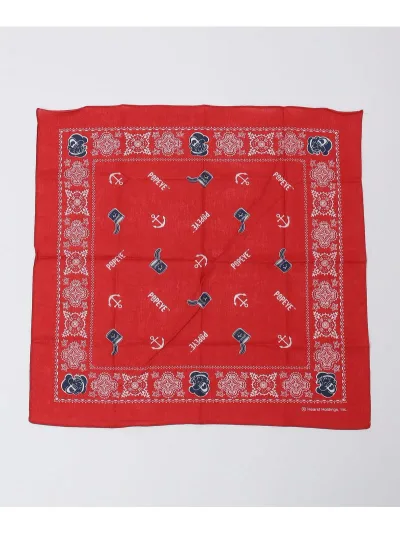 【SALE/60%OFF】SHIPS MEN SHIPS: POPEYE BANDANA シップス ファッション雑貨 ハンカチ・ハンドタオル ブラック ホワイト レッド ブルー ネイビー【RBA_E】