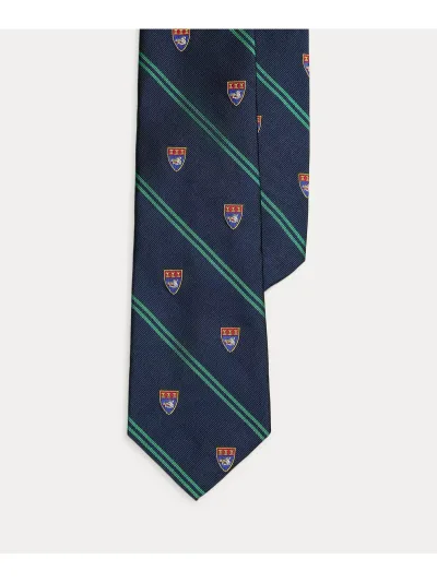 POLO RALPH LAUREN ストライプド シルク クラブ ネクタイ ラルフローレン スーツ・フォーマル ネクタイ・蝶ネクタイ ブルー【送料無料】