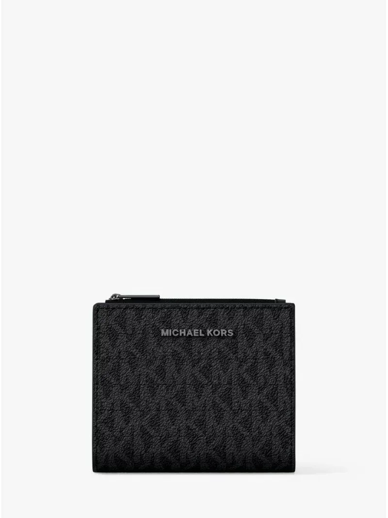 MICHAEL KORS HUDSON ウォレット - MKシグネチャー マイケルコース マイケル・コース 財布・ポーチ・ケース 財布 ブラック【送料無料】