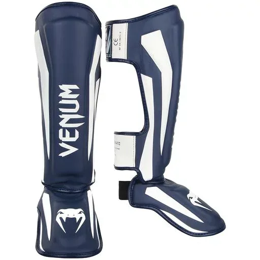 VENUM Stand Up Shin Guard Elite - Elite (Navy Blue/White) (XL)