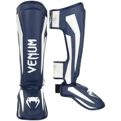VENUM Stand Up Shin Guard Elite - Elite (Navy Blue/White) (XL)