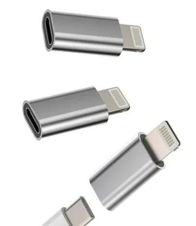 Lightning USB 充電器 変換アダプタ (3個セット) USB C タイプc メス に アップル オス アダプター ライトニング プラグ コネクタ たいぷc Thunderbolt 4 ケーブル あいふぉん あだぷたー 対応Apple