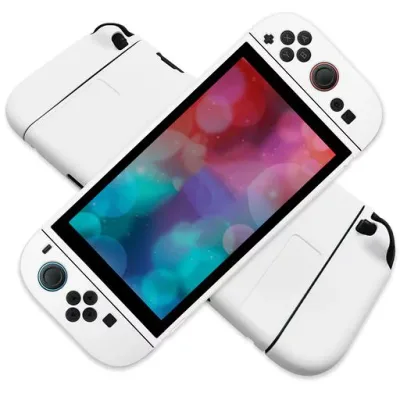 Kedoukedou Switch2(2025 年モデル)専用 TPU 保護ケース 分離式デザイン 耐衝撃 着脱簡単 ホワイト