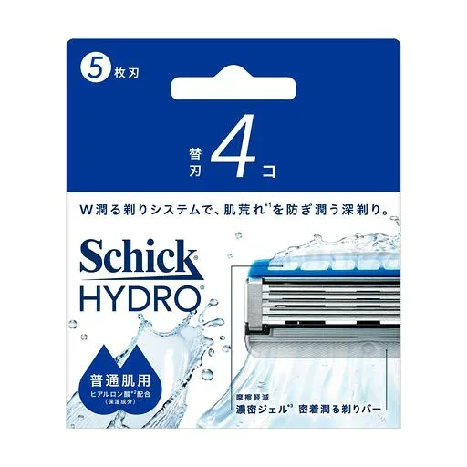 Schick(シック) ハイドロ 普通肌 替刃(4コ)男性用 髭剃り カミソリ